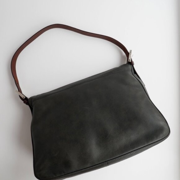 Authentic Preowned Fendi Black/Brown Leather Mamma Baguette Shoulder Bag - Picture 14 of 16